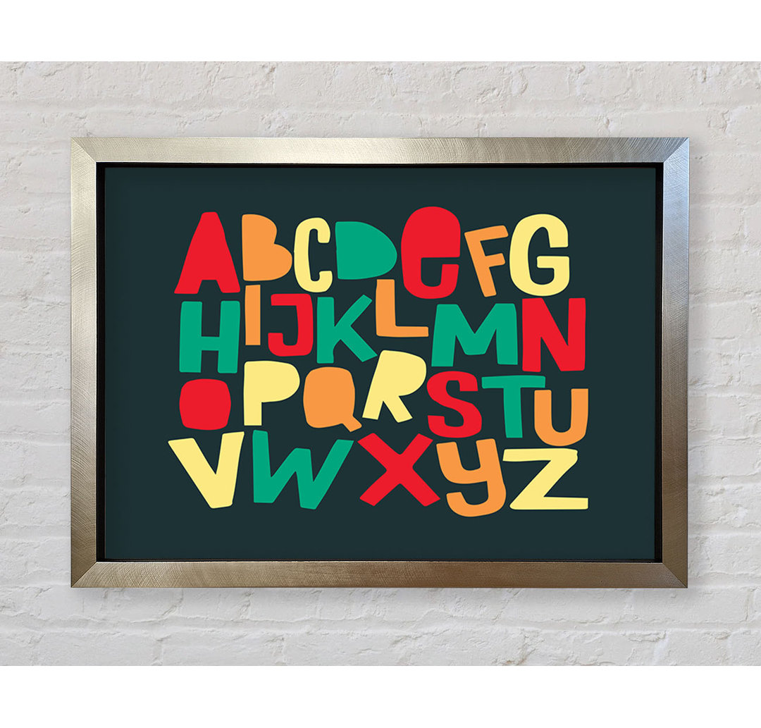 Das Alphabet Modern Gerahmter Druck