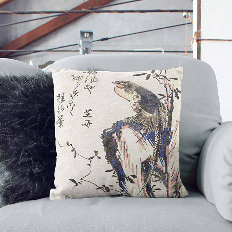 Square Throw Cushion, White, 40cm H x 40cm W x 15cm D