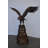 Eagle Landing On A Rock Bronze Statue - Size: 51"L X 36"W X 58"H.