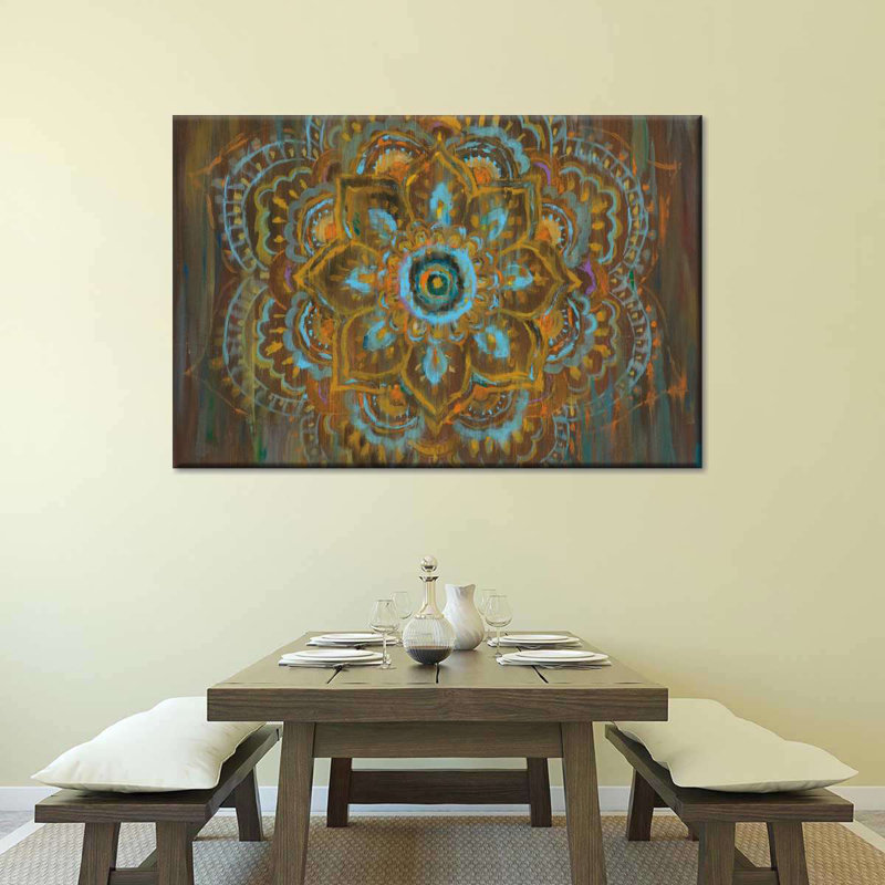 Mandala Bombay Bohemian Canvas Print, 30" H x 45" W x 1.25" D