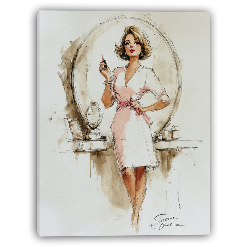Art mural sur toile Vanity Reflection, H 24 po x l 16 po