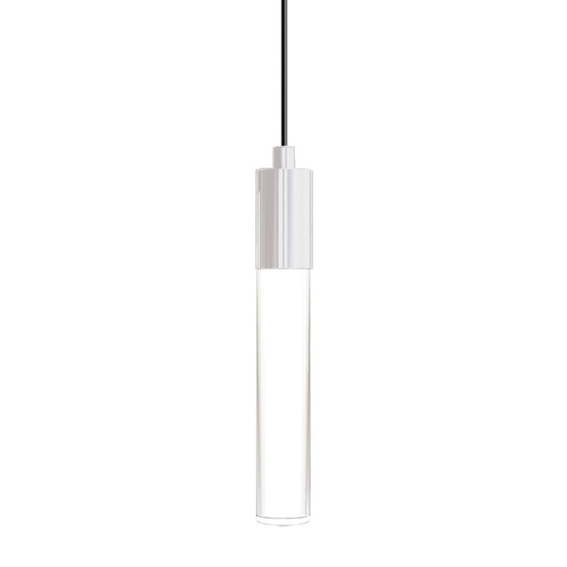 1 - Light Single Cylinder LED Pendant, White