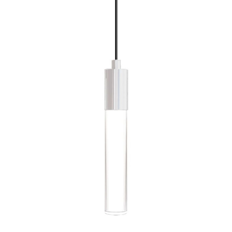 Grand luminaire suspendu simple en acrylique transparent Light Guide - 3 W, Blanc