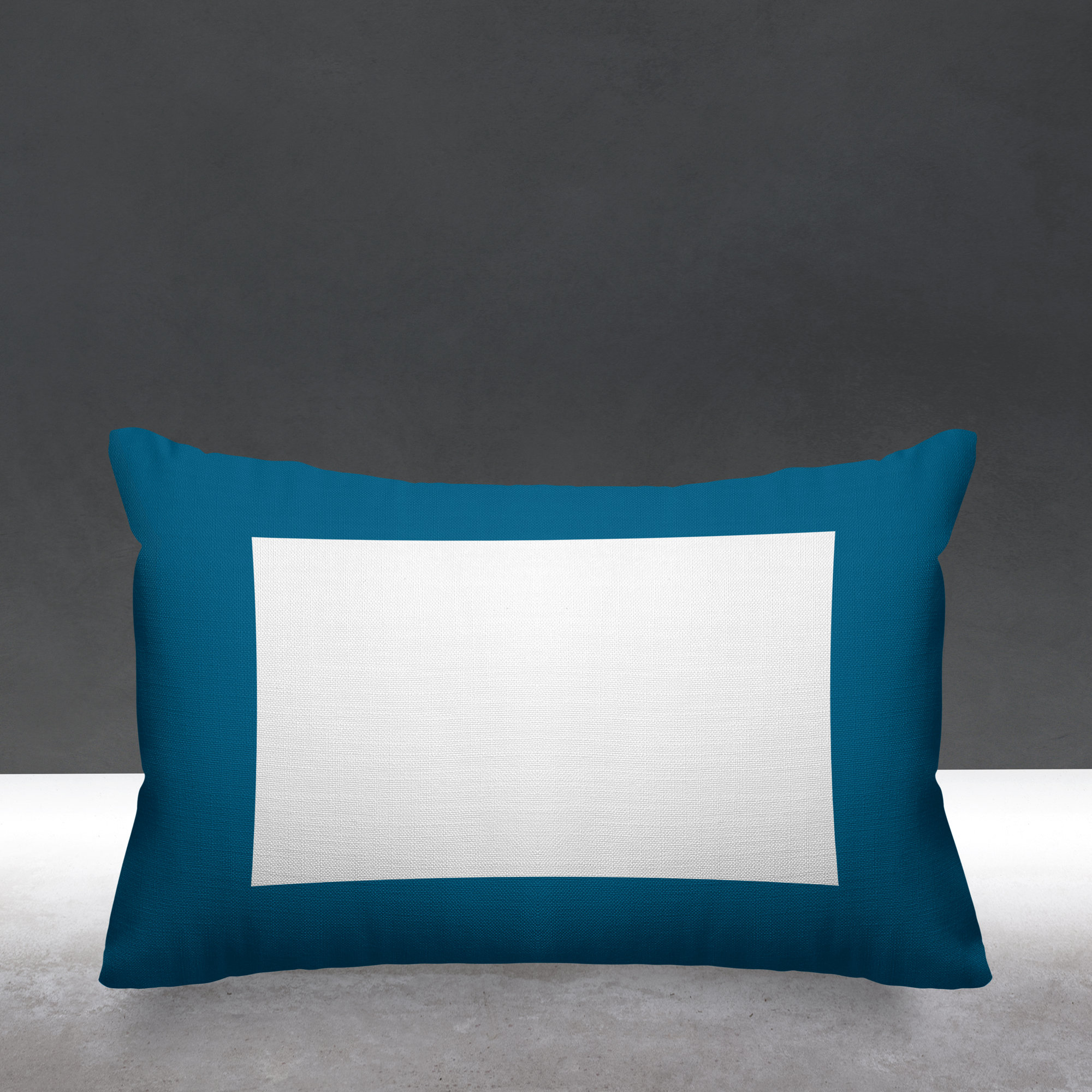 Luella Geometric Indoor/Outdoor Lumbar Throw Pillow, Turquoise