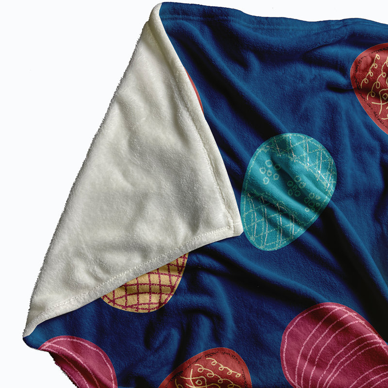 Bingen Throw Blanket, W76 x L101cm, Navy Blue