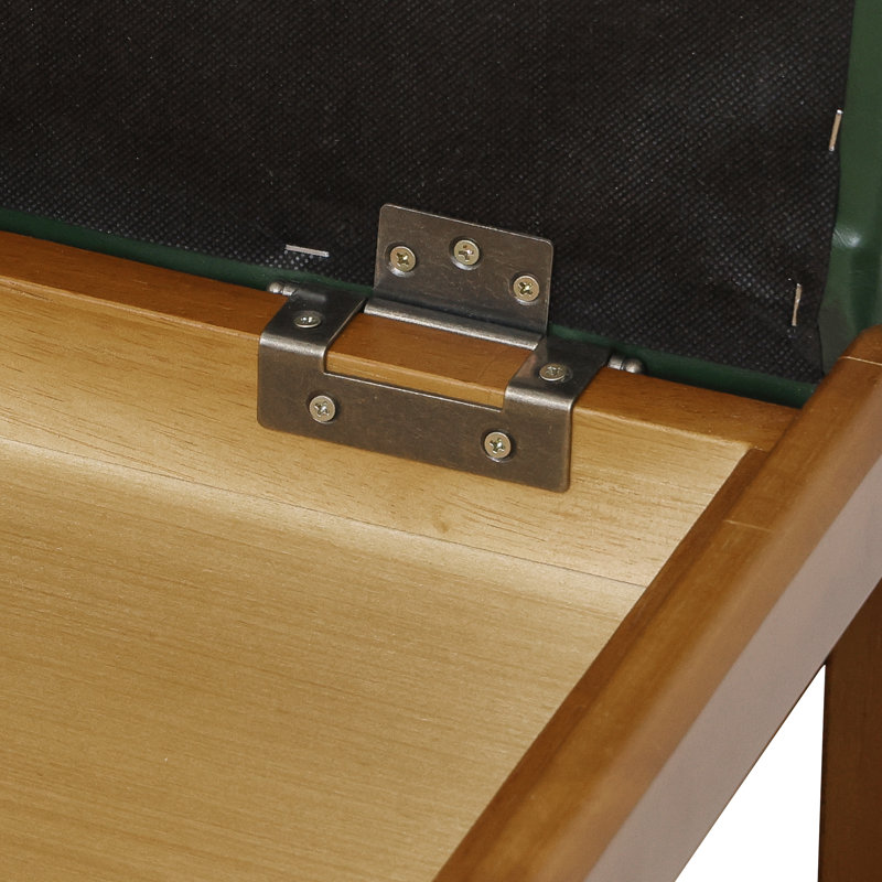 Banc de rangement en similicuir, Brun, Vert