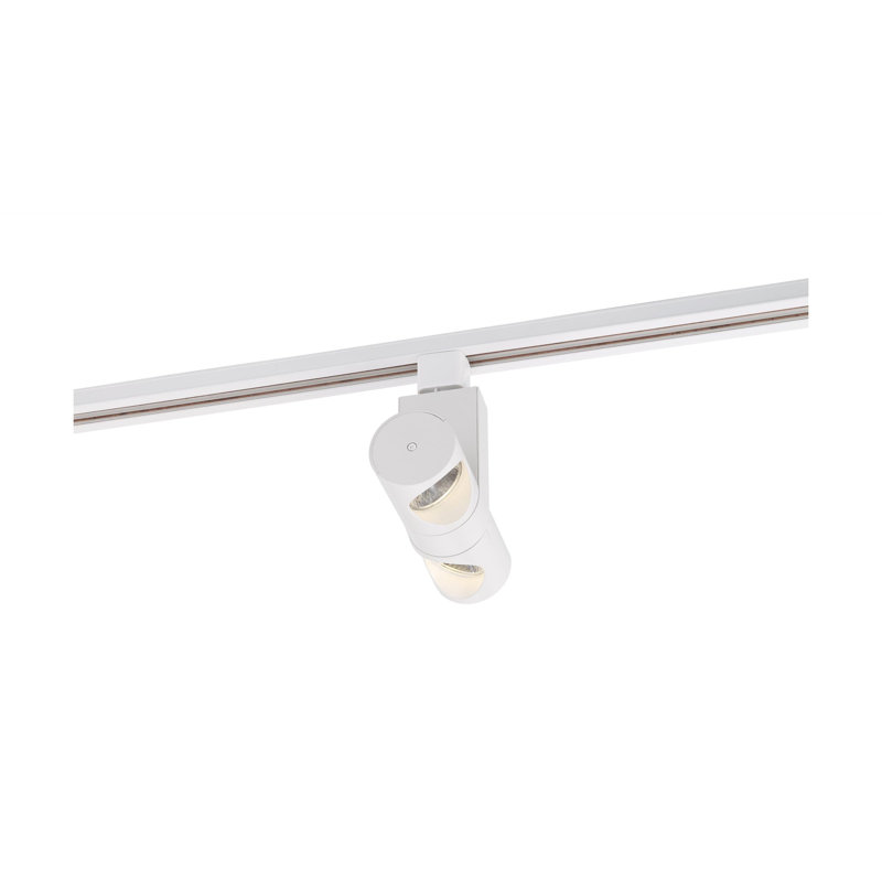 24 Watt 36 Degree Beam Angle Dual Pipe Track Head, White 