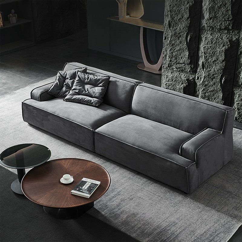 Coussin gris modulaire 100% polyester