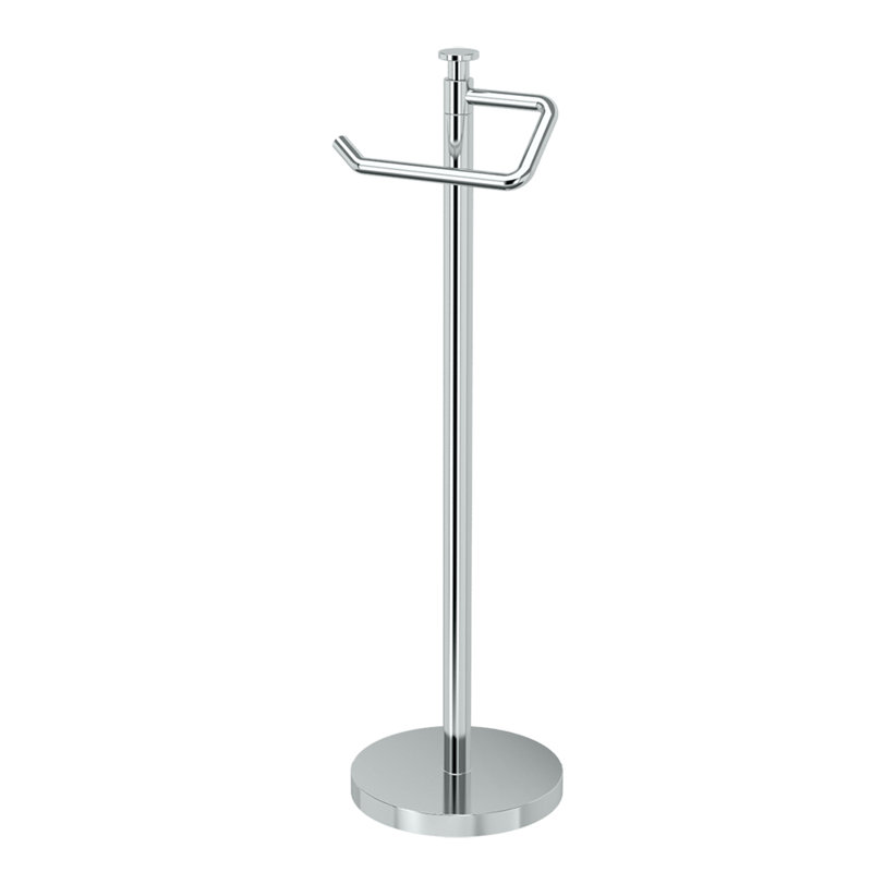 Porte-papier hygiénique sur pied, Chrome