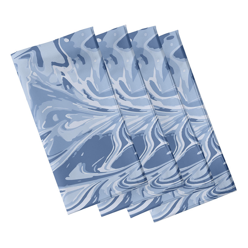 Ensemble de serviettes 4 pièces Amatul Mélange, Bleu marine