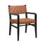 Ensemble de 2 chaises de salle à manger en similicuir tissé-529820290-529820289