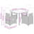 Vidaxl Bistro Set Black, Cream White