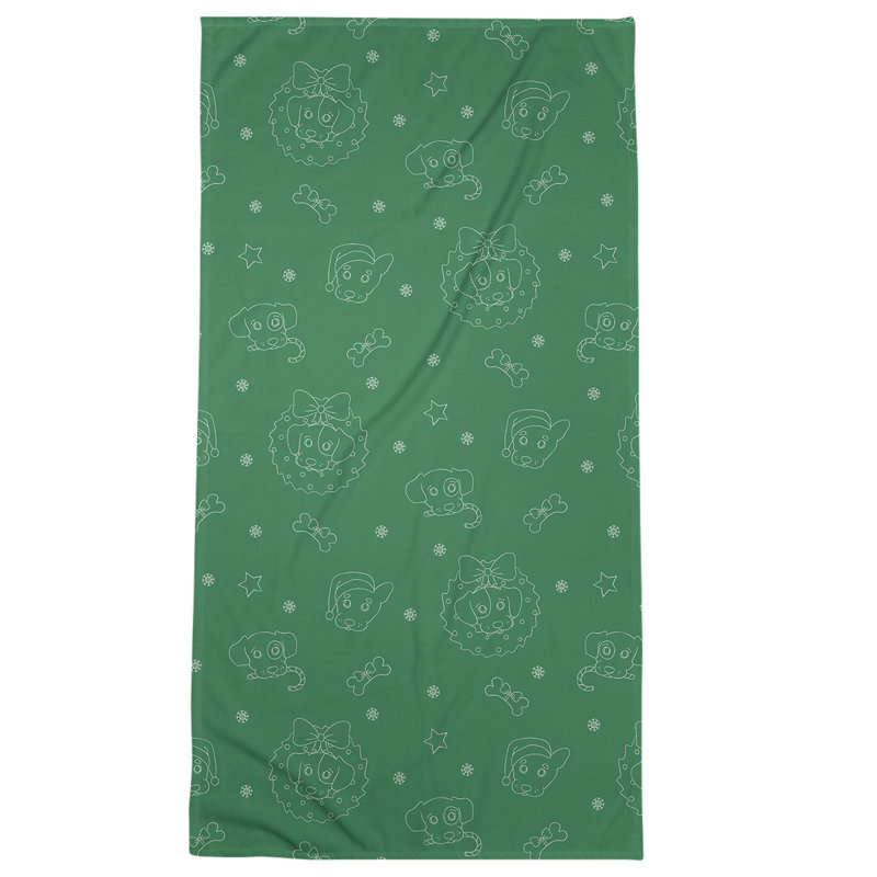 Bath Towel, Green, Poly/Cotton