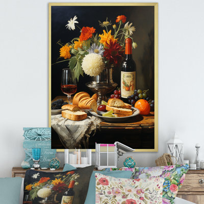 Nature, table à manger pique-nique - pique-nique, art mural, impressions sur toile
