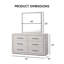 Commode 6 tiroirs avec miroir Archer-438450542