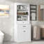 Armoire de rangement blanche avec deux portes