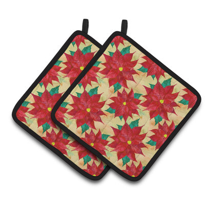 Caroline's Treasures Floral Polyester Potholder