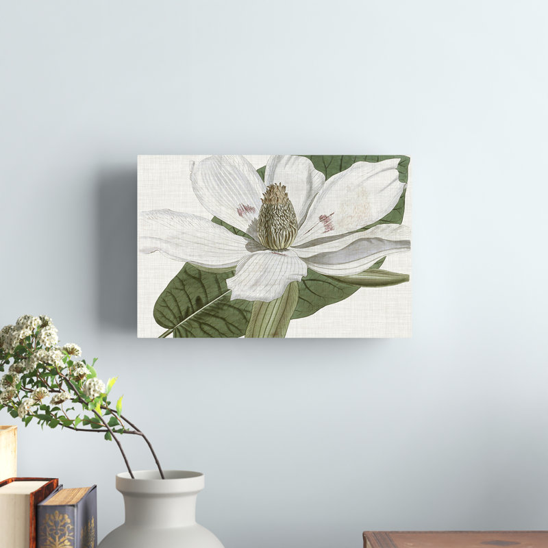 «Curtis Magnolia II», peinture sur toile, H 8 po x l 12 po