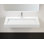 Badeloft 47.2" x 19.7" Rectangular Stone Resin Wall Mounted Bathroom Sink WT-04-C-G in Glossy White