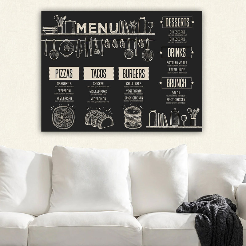 Art textuel sur toile tendue