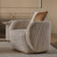 Gineverra Accent Chair - Biscotti/Ivory Gold