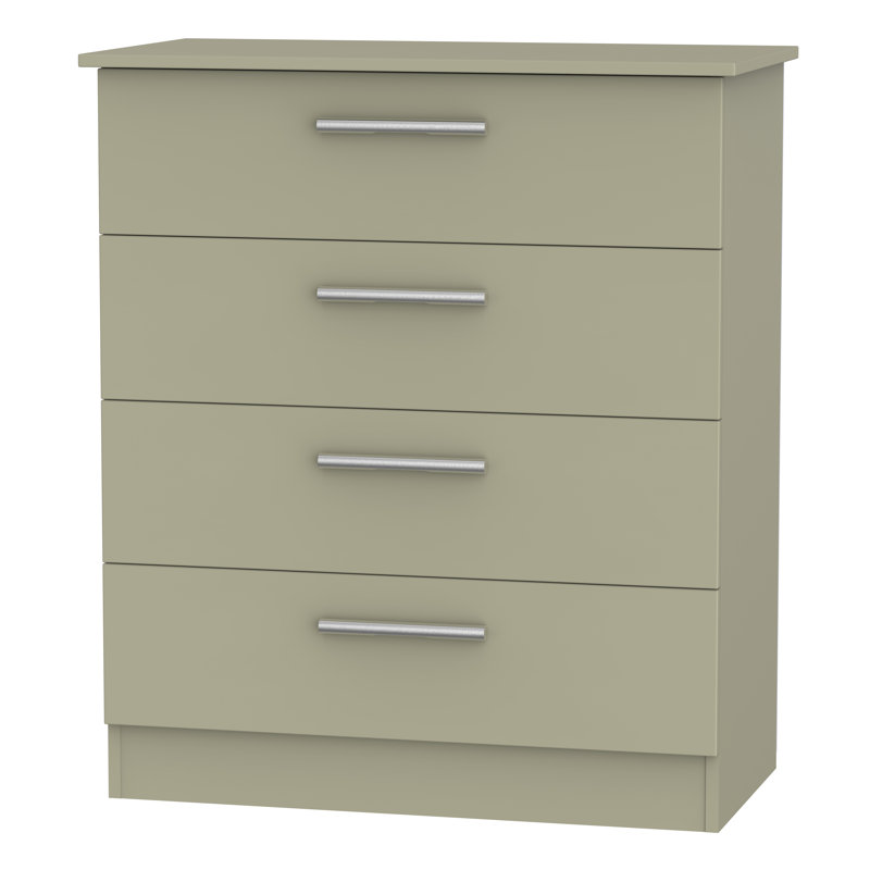 Fully Assembled Chesler 4 Drawer Chest, Mushroom