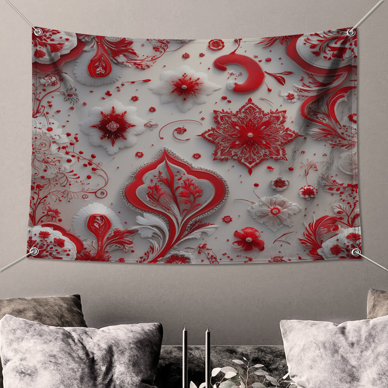 Tapisserie murale Intricate, 50in H x60in W with 4 Grommets