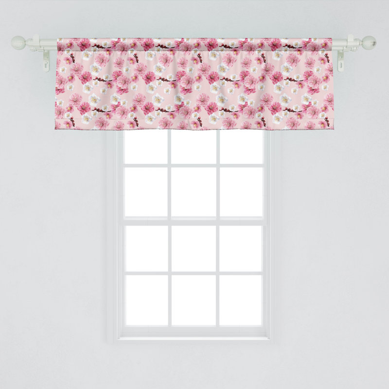Ensemble de 2 cantonnières florales Ambesonne, L 54 po x L 18 po