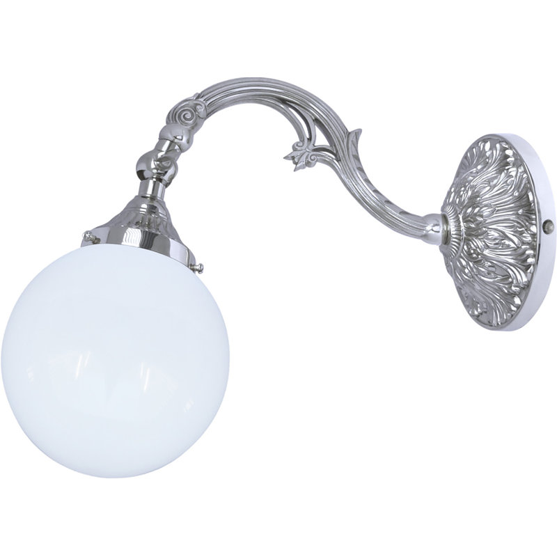 Frausto Armed Sconce, Bright Chrome