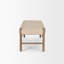 Banc en bois brun foncé Dromain