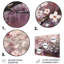 Rose et gris cornouiller Elegance II - décoration murale florale en métal-92738209