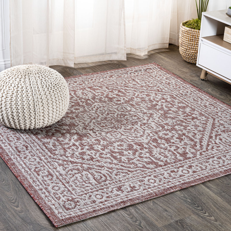Tapis intérieur / extérieur Moten, Carré 5 pi 3 po