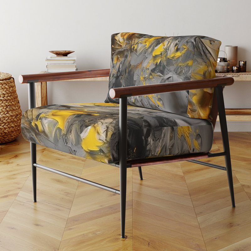 Fauteuil d'appoint rembourré Mystery Awakening, Doré