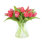 Real Touch Tulips in Glass Vase