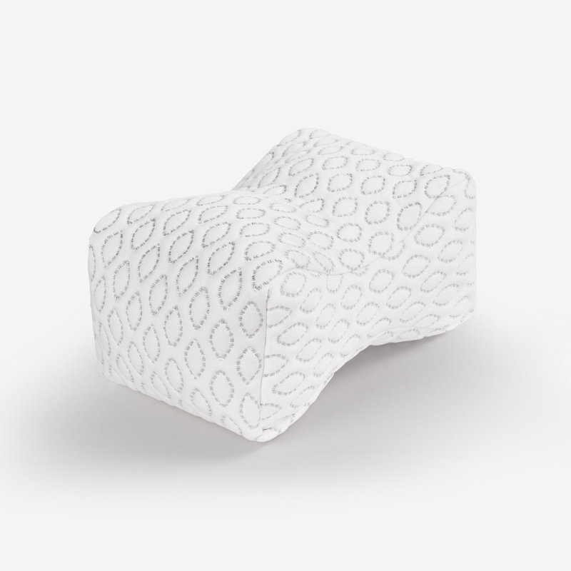 Travel Size White Memory Foam Cooling Knee Pillow