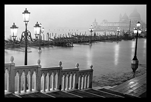 « grand canal steps venice italie », impression encadrée