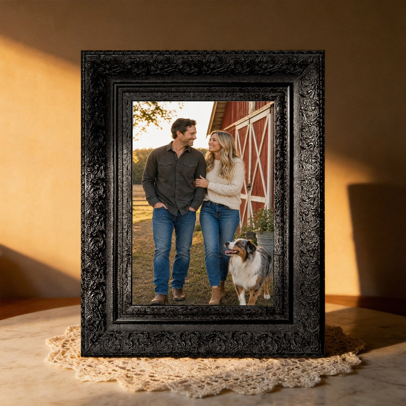 Cadre 8 "x 10" noir 1pc pour cadeaux d'anniversaire, Black, 1, L 8 po x H 10 po