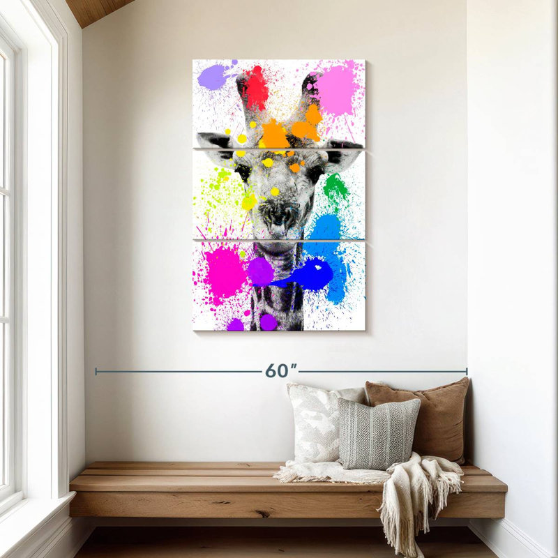 Brampt Safari Splash Giraffe, 45" H x 28" W
