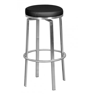 Gabrielle Swivel Upholstered Faux Leather Bar Stool