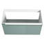 Unité de rangement de salle de bain moderne, 40 po, menthe, armoire à porte à fermeture en douceur 40 po, fixation murale,