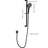 Handheld Shower With 59-Inch Hose And 28-Inch Slide Bar, Matte Black Shade, Stainless Steel Constructed, Adjustable To Meet Your Showering Desires, Strong Water Flow Performance, Nozzles For Smooth