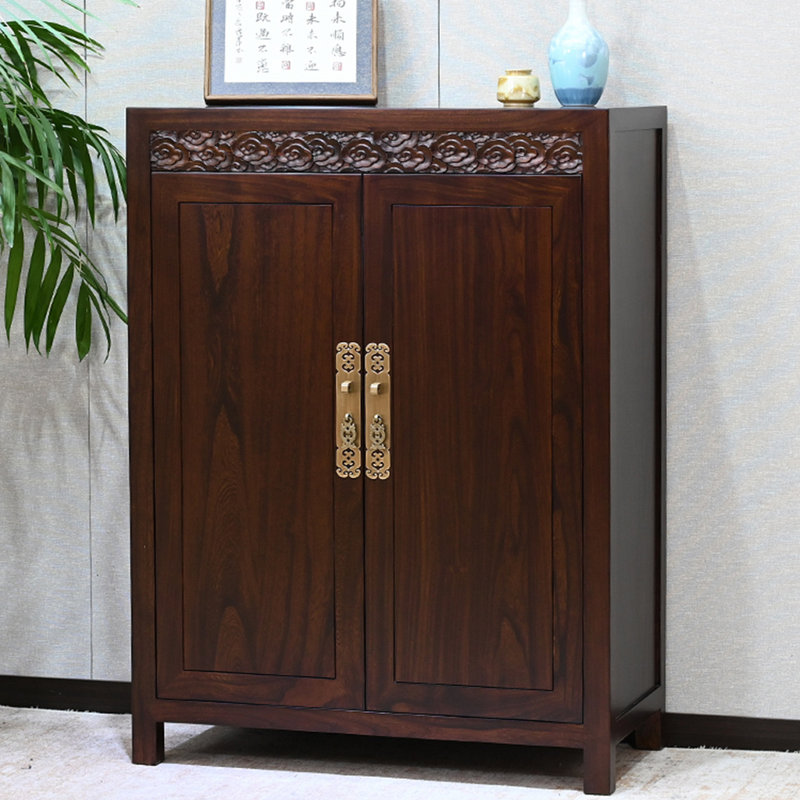 Armoire de rangement pour chaussures en bois massif 12 paires