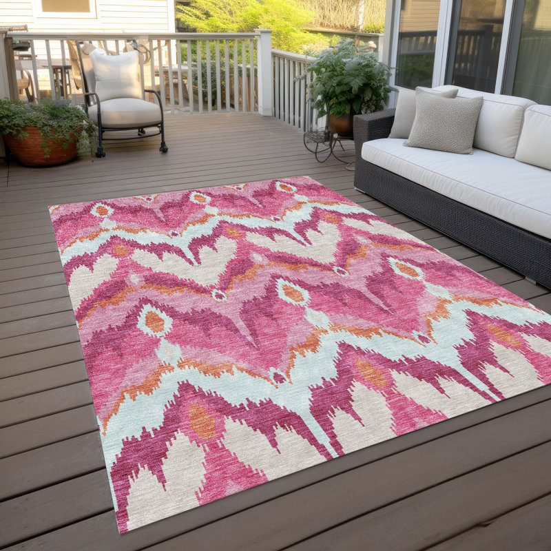 Tapis intérieur / extérieur Neysa, Rectangulaire 8 pi x 10 pi