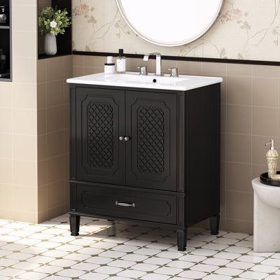 Meuble-lavabo avec lavabo et rangement