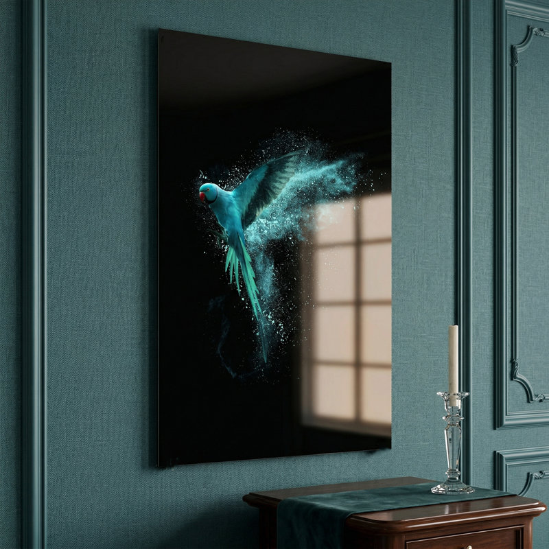 «Azure Flight», impression sur verre trempé sans cadre