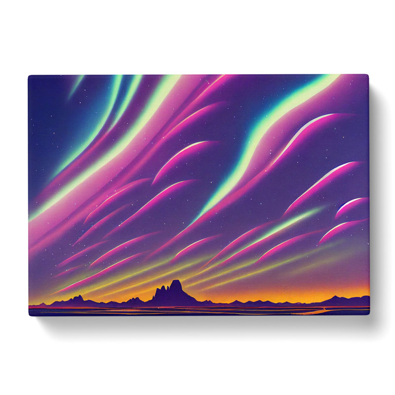 Radiant Aurora Borealis - Wrapped Canvas, 40cm H x 60cm W x 3cm D