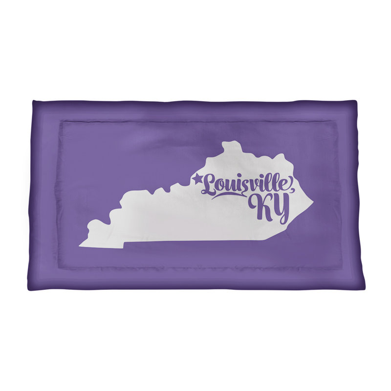 Louisville Polyester Sham Set, Standard/Twin, Microfiber, Purple