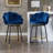  Olvina 29'' Modern Velvet Swivel Upholstered Bar Stool with Metal Frame-1945293360