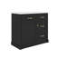 Meuble-lavabo 36 po avec comptoir en céramique, 4 tiroirs et 1 porte à fermeture en douceur, tablette réglable-1071326524