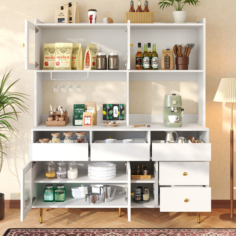 171cm Kitchen Pantry, White